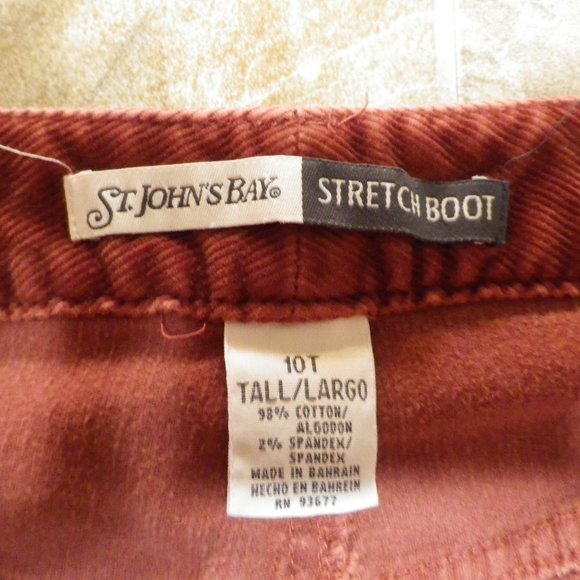 Vintage St. Johns Bay Rust corduroy jeans - Picture 4 of 4